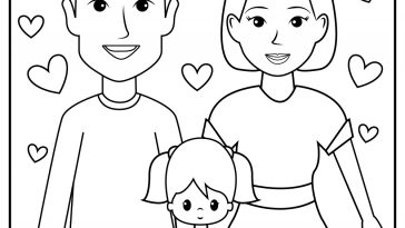 Family coloring pages