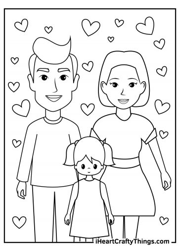 Printable Family Coloring Pages Updated 2023 