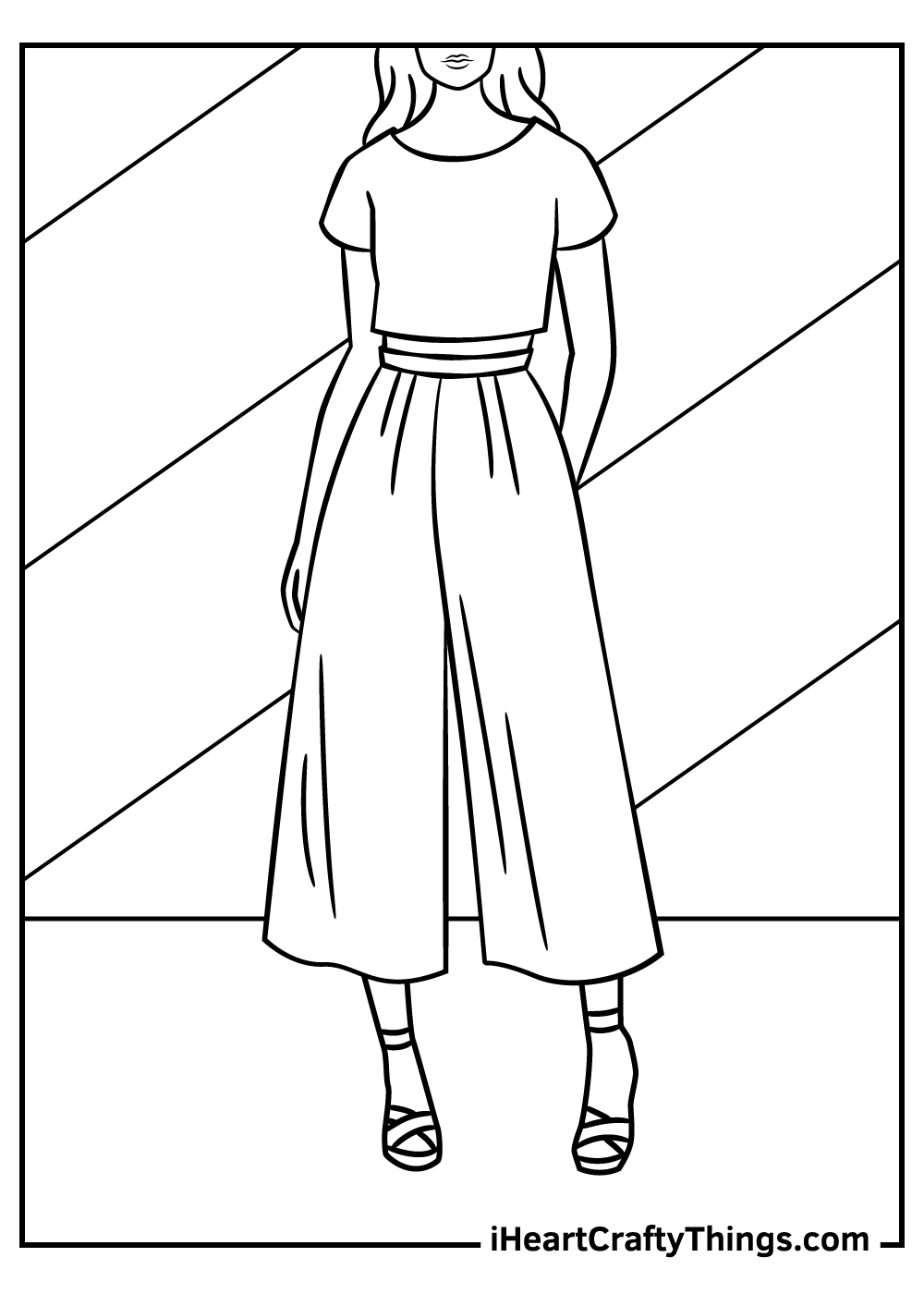 fasion coloring pages