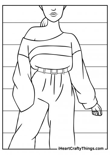 Fashion Coloring Pages (100% Free Printables)