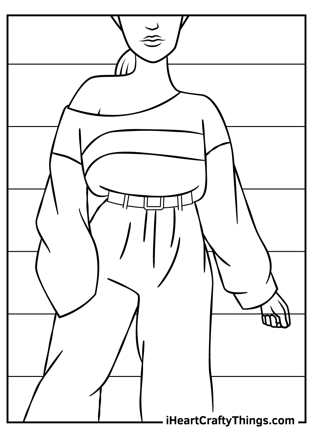 fasion coloring pages