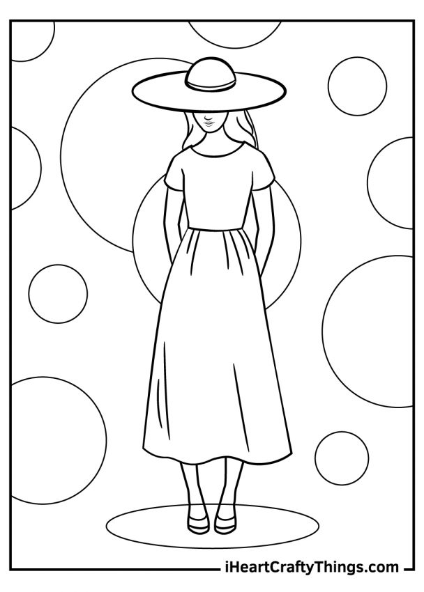 Fashion Coloring Pages (100% Free Printables)