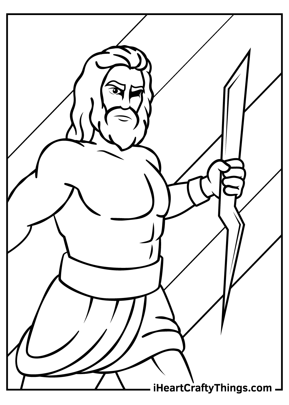 greek mythology coloring pages Zeus