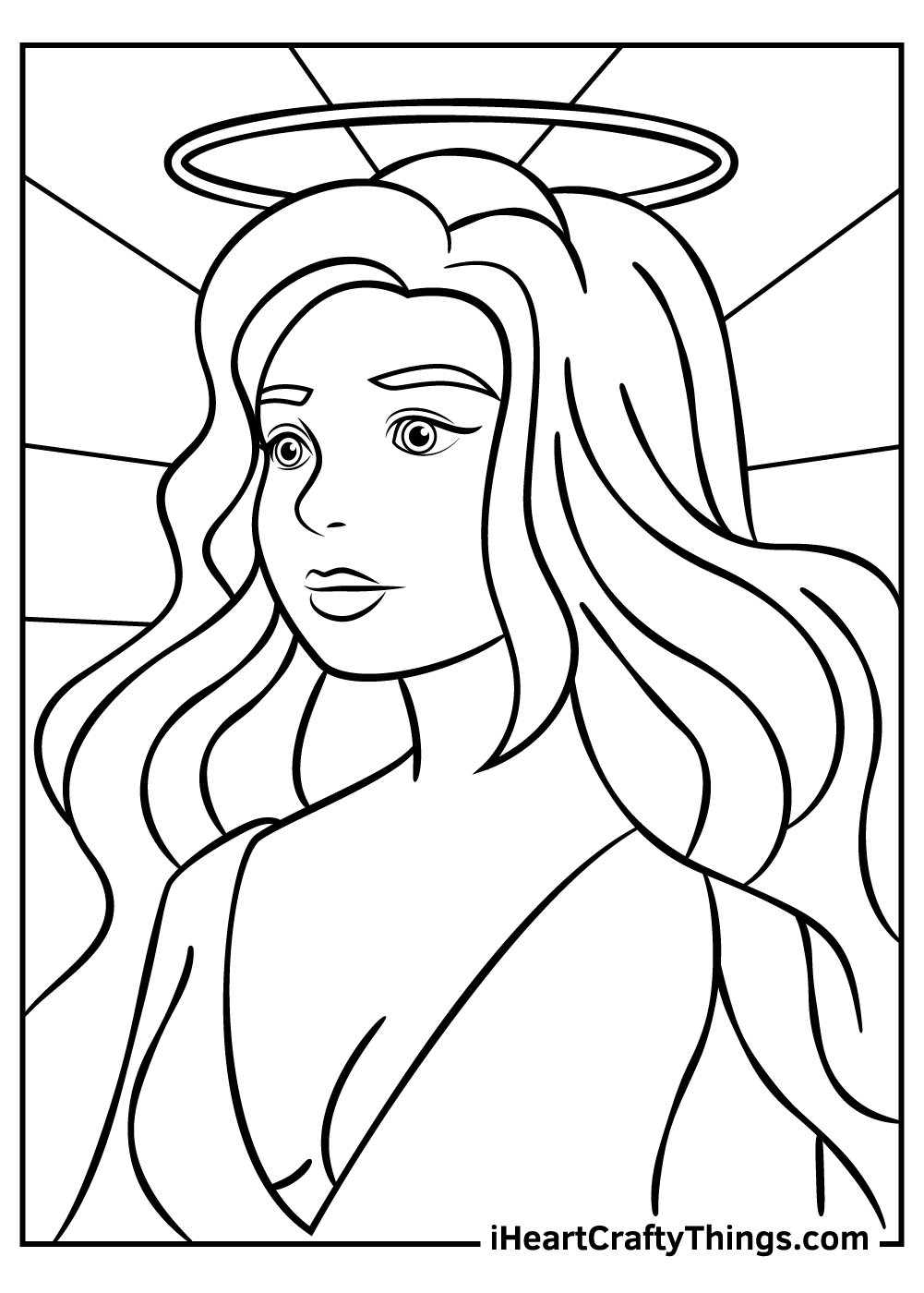 female angel fantasy and mythology coloring pages 