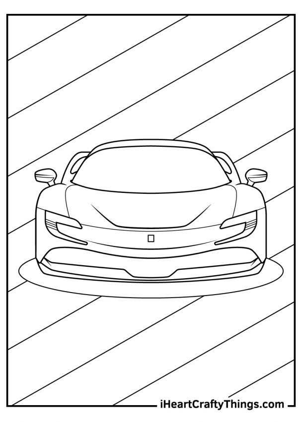 20 Ferrari Coloring Pages (100% Free Printables)