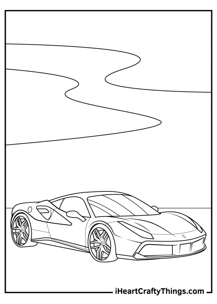 20 Ferrari Coloring Pages (100% Free Printables)