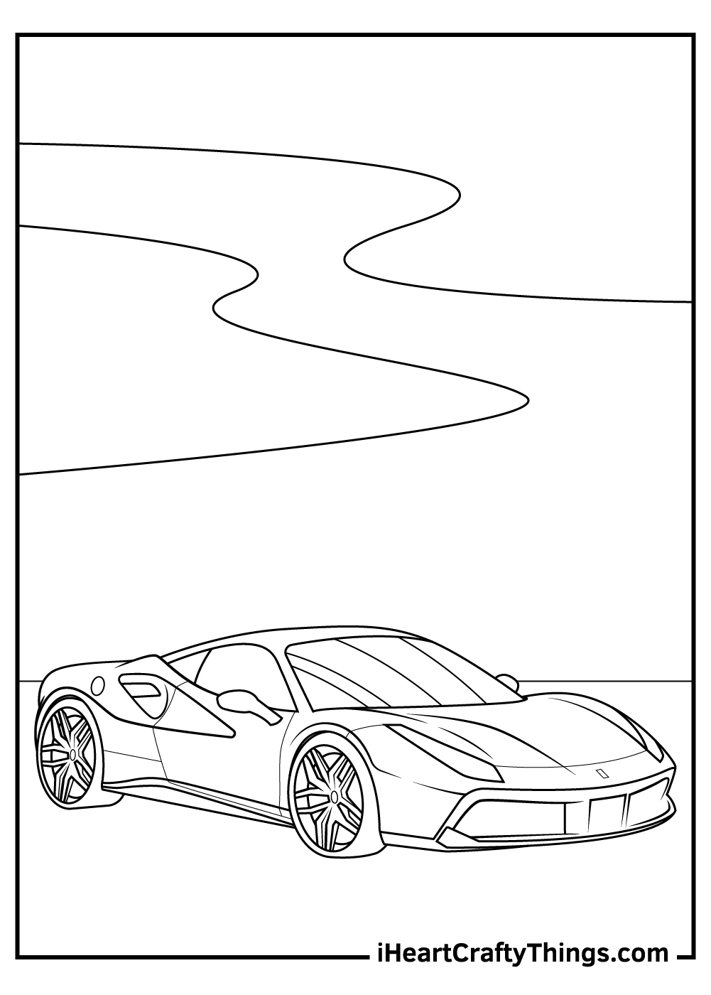 Ferrari Coloring Pages