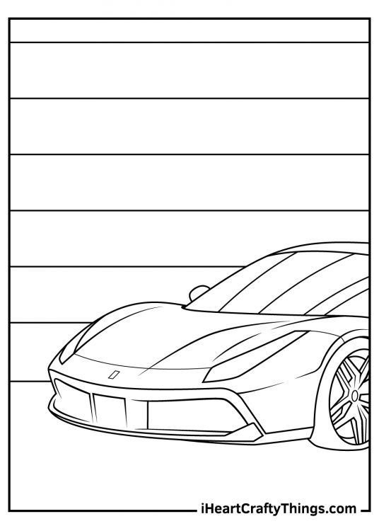 20 Ferrari Coloring Pages (100% Free Printables)