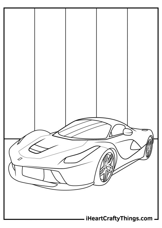 20 Ferrari Coloring Pages (100% Free Printables)