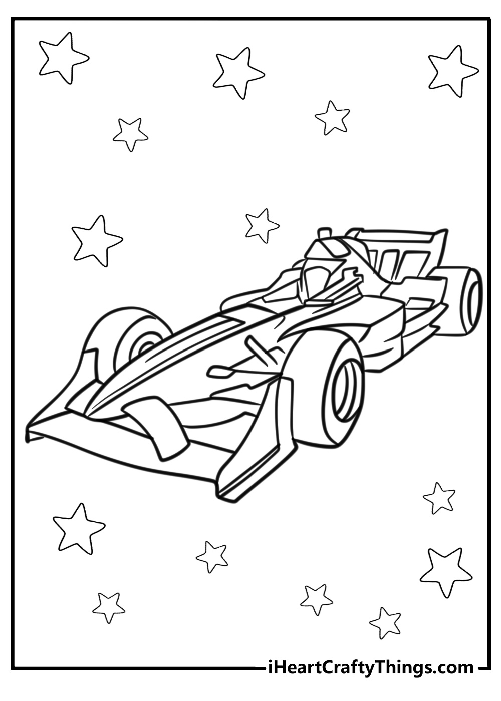 Ferrari fl race car coloring sheet for kids