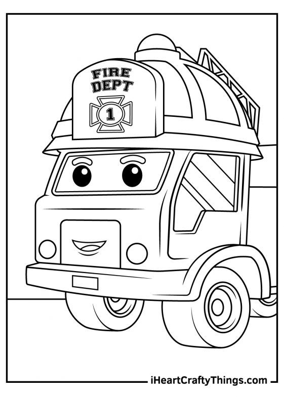 Fire Department Coloring Pages (100% Free Printables)