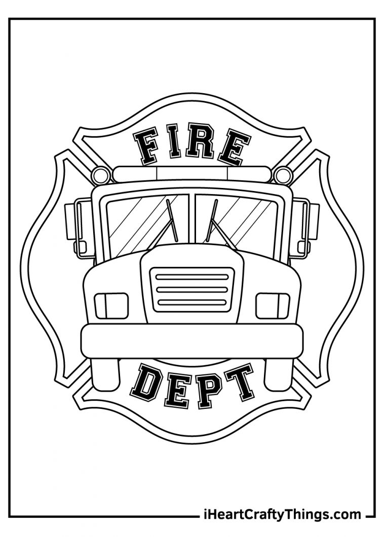 Printable Fire Department Coloring Pages Updated 2022 
