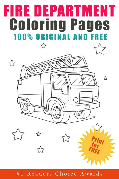 Printable fire department coloring pages updated 2022 