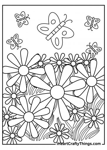 Garden Coloring Pages (100% Free Printables)