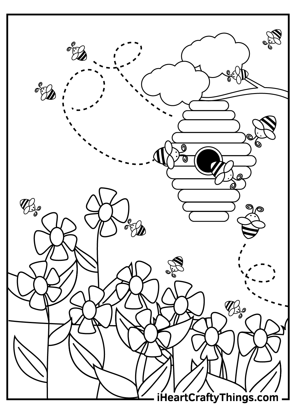 garden coloring pages for preschool