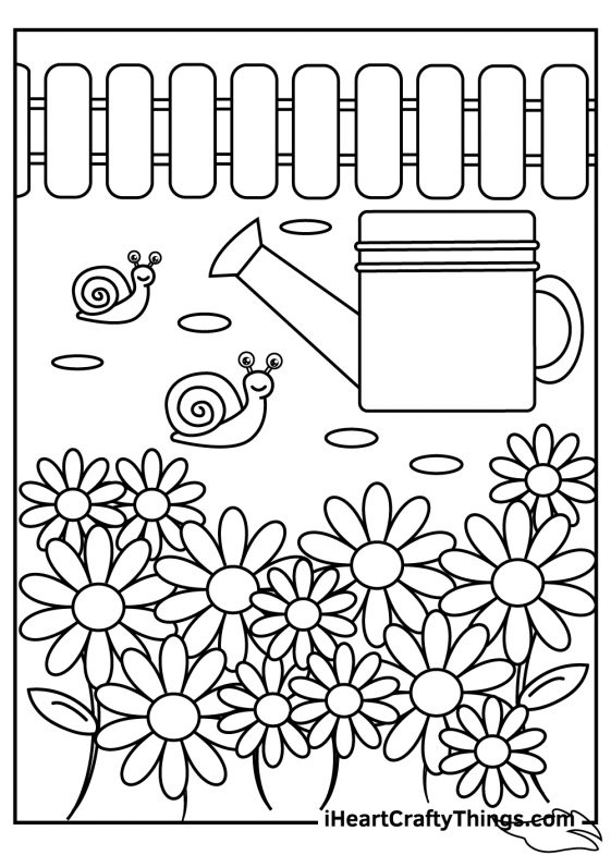 Garden Coloring Pages (Updated 2022)