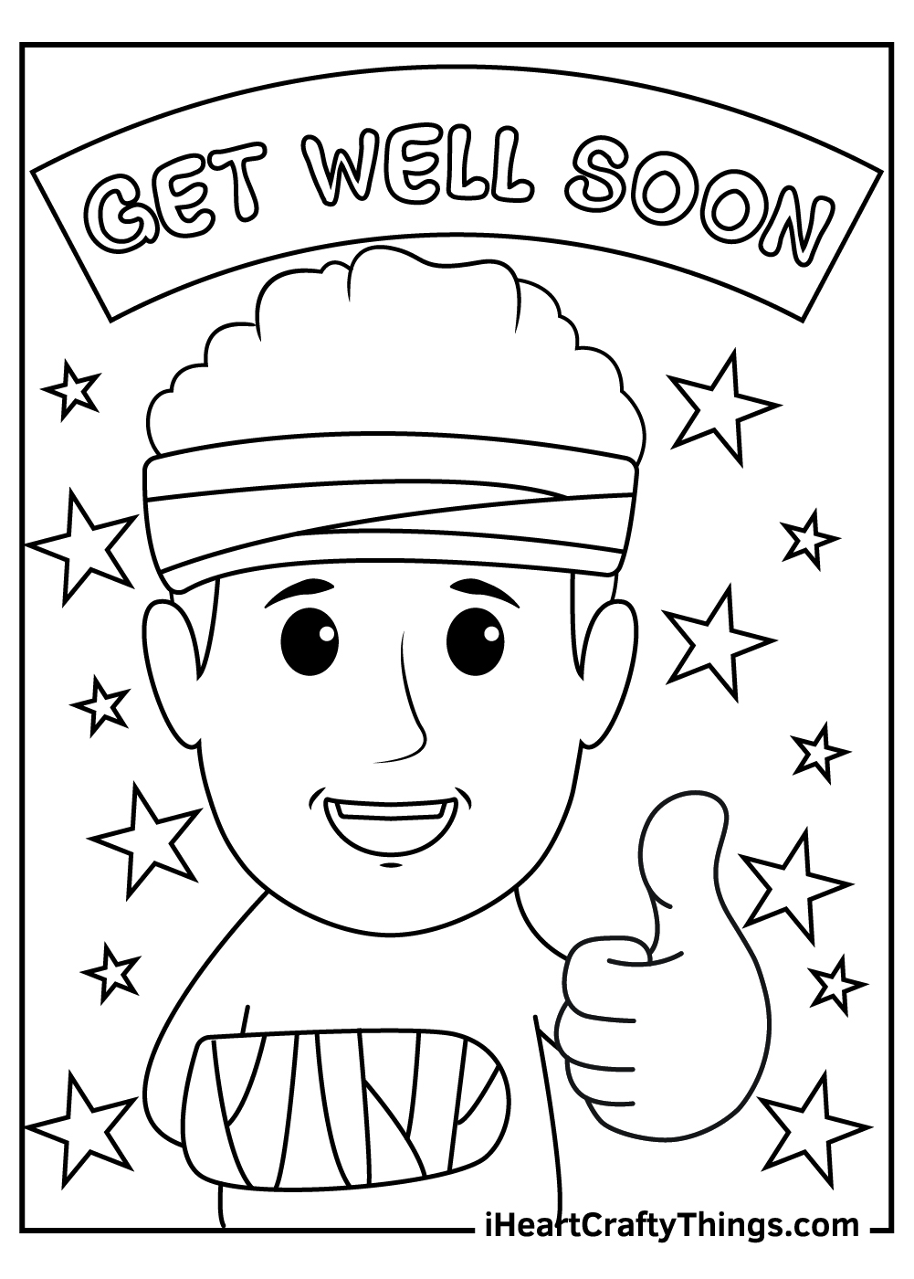 arm coloring page