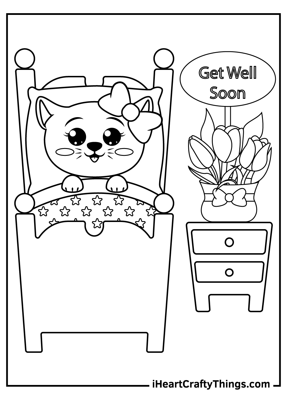 get well soon sister coloring pages free download