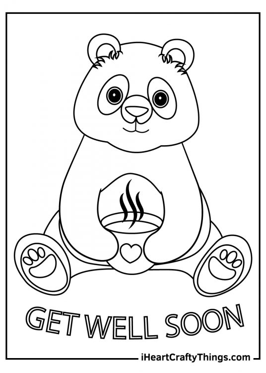 Get Well Soon Coloring Pages Updated 2022