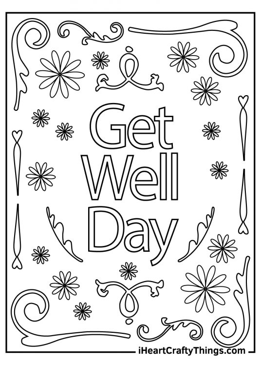 15 Get Well Soon Coloring Pages (100% Free Printables)