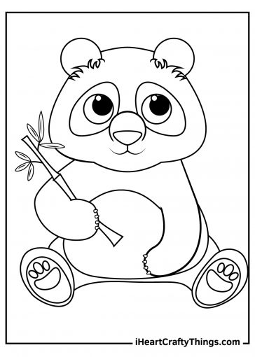 Giant Panda Coloring Pages (updated 2024)