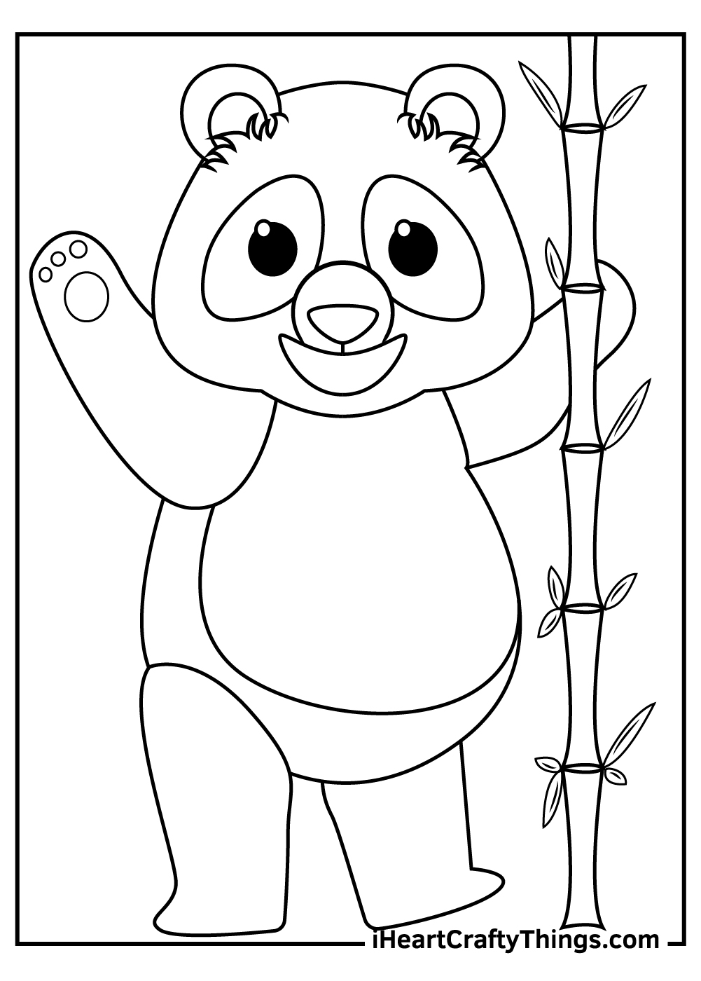 Giant Panda Coloring Page - Giant Panda Coloring Page By Mama Draw It