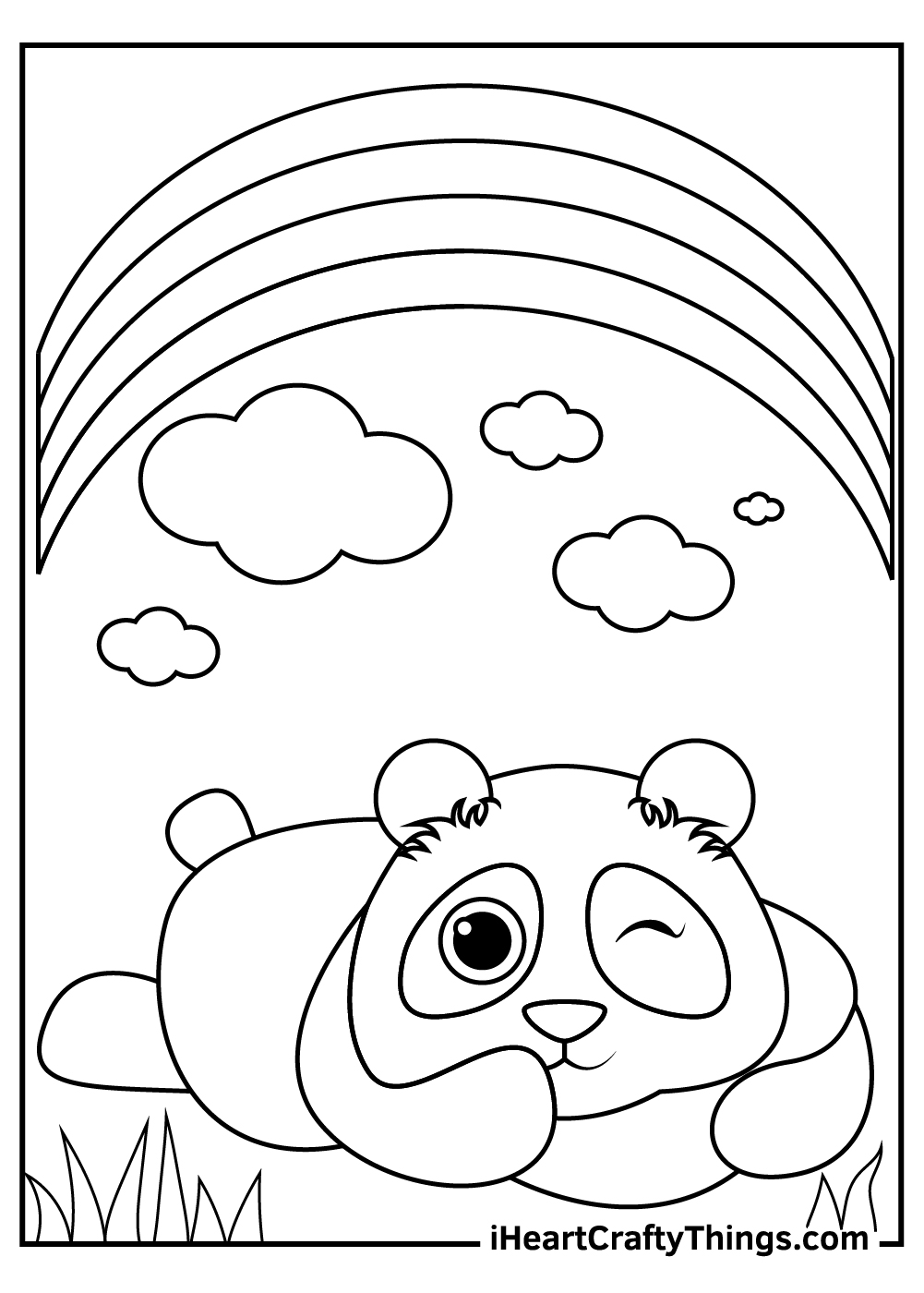 coloring panda pages