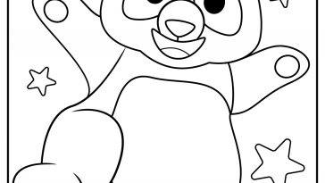 Giant panda coloring pages