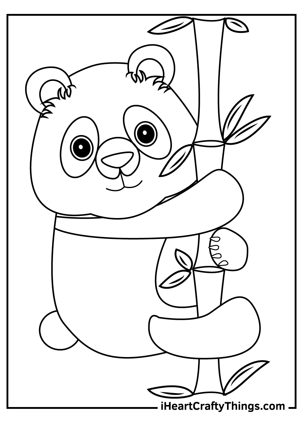 giant panda coloring pages free to download