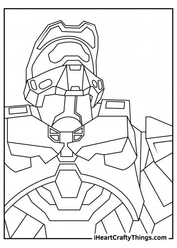 Halo Coloring Pages (100% Free Printables)