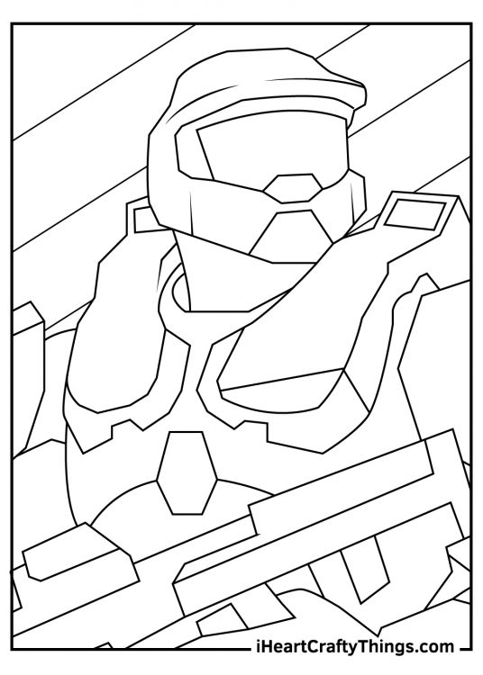 Halo Coloring Pages (100% Free Printables)