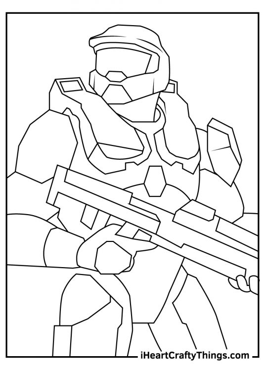 Halo Coloring Pages (100% Free Printables)