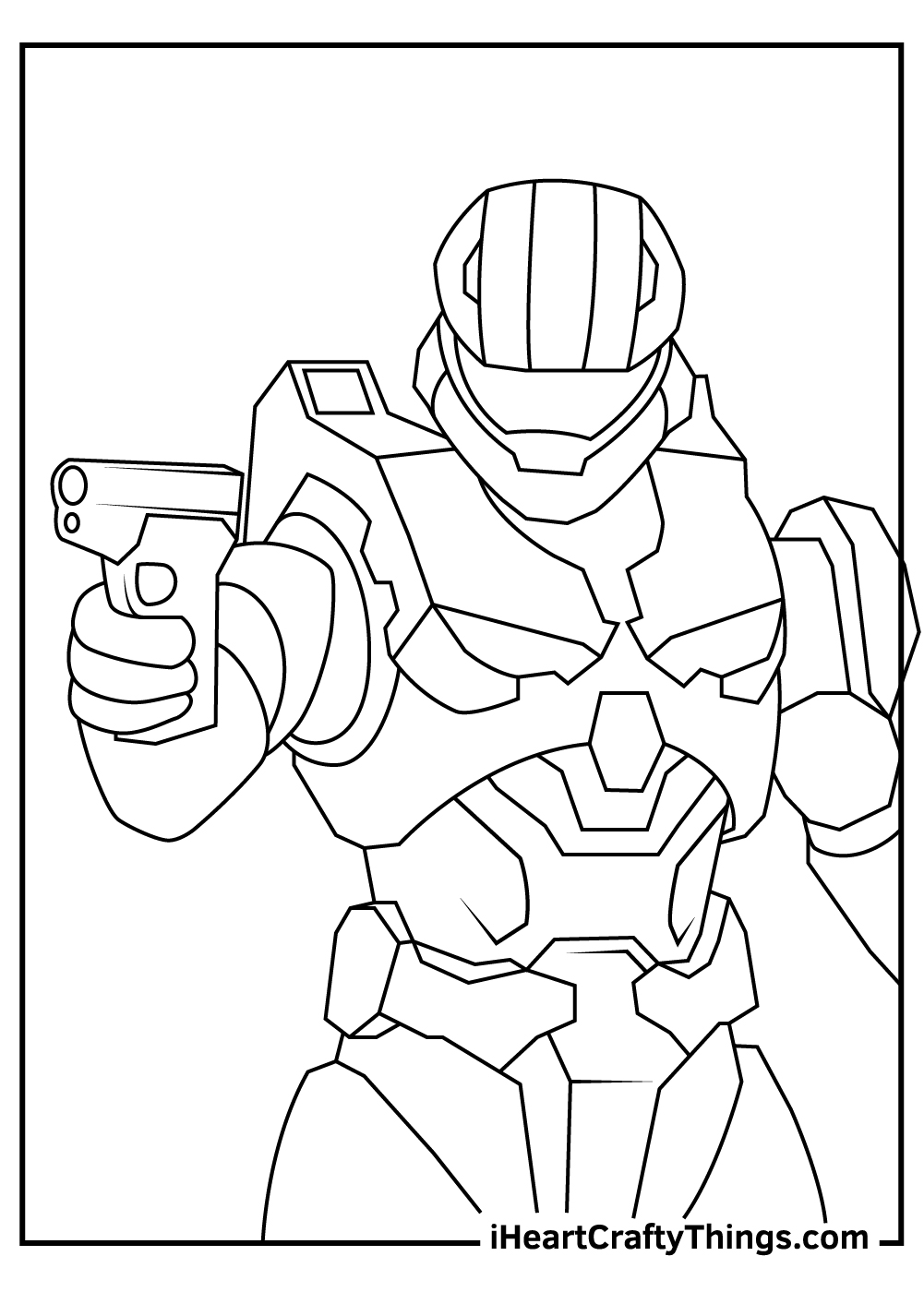 Master Chief Coloring Pages To Print