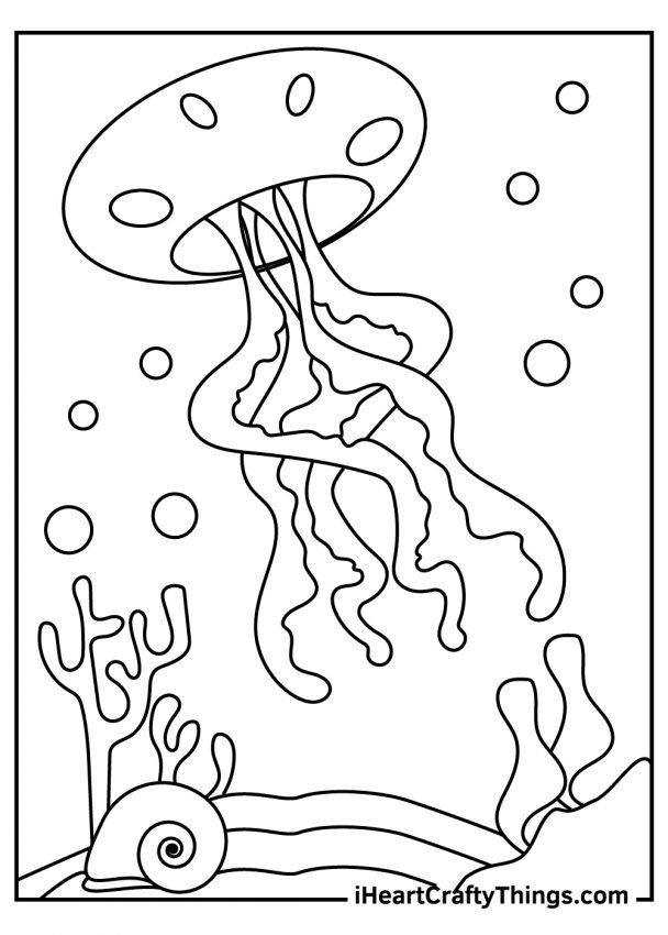 15 Jellyfish Coloring Pages (100% Free Printables)