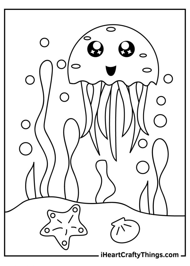 Jellyfish Coloring Pages (100% Free Printables)