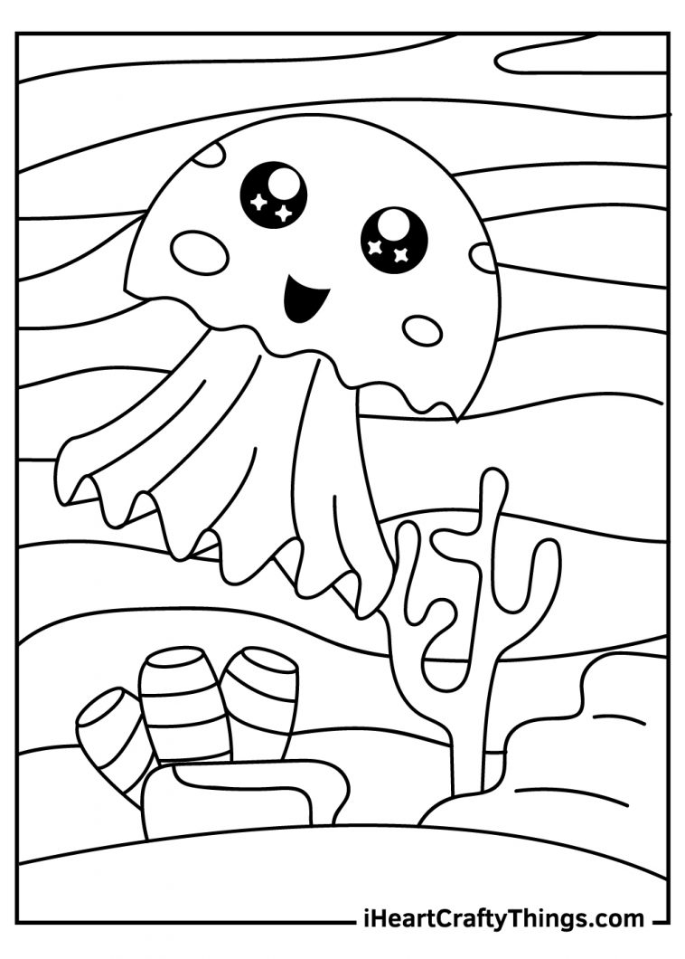 15 Jellyfish Coloring Pages (100% Free Printables)