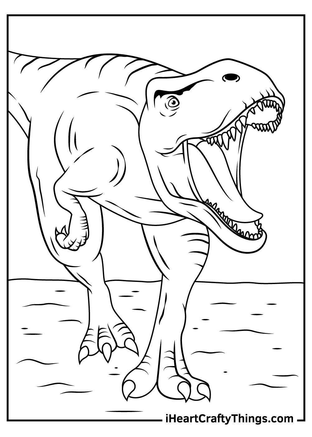 jurassic park coloring pages t.rex