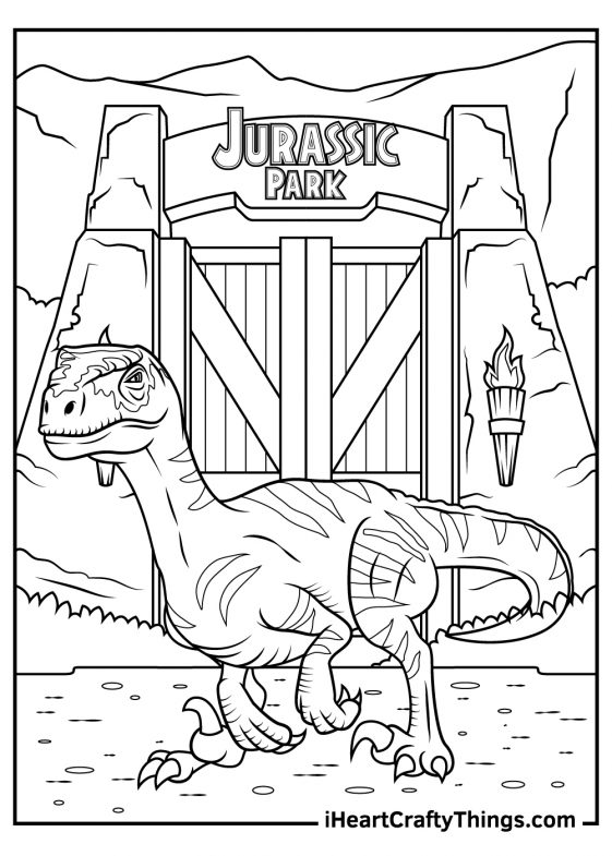 Jurassic Park Coloring Pages 100 Free Printables 