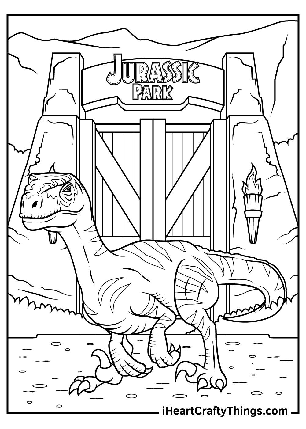 15 Jurassic Park Coloring Pages (100% Free Printables)