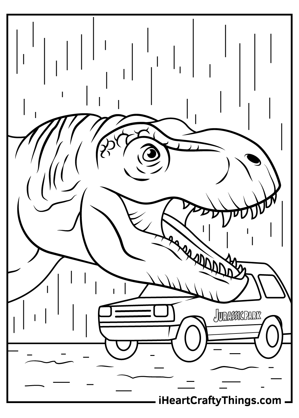 Printable Jurassic Park Coloring Pages Updated 21