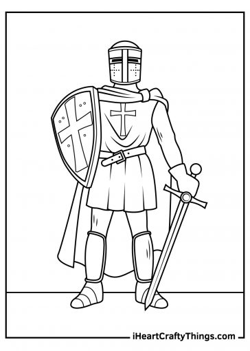 Knight Coloring Pages (100% Free Printables)