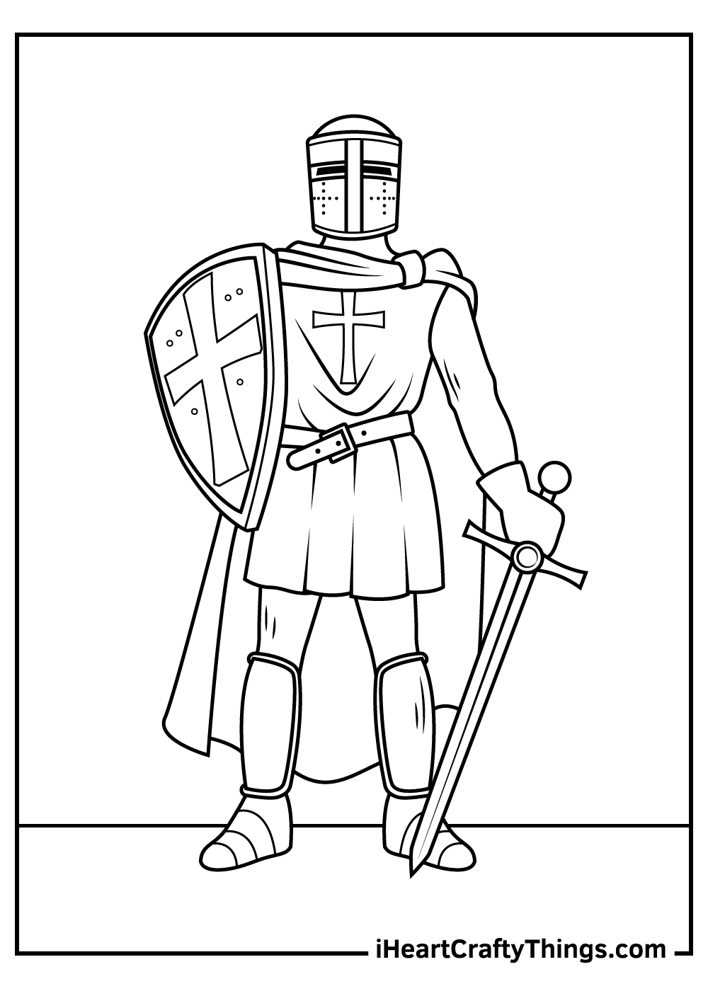 Female Knight Coloring Pages