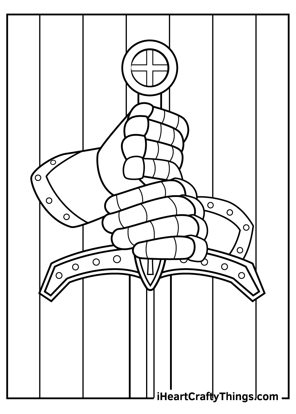 Crossed Swords coloring page  Free Printable Coloring Pages