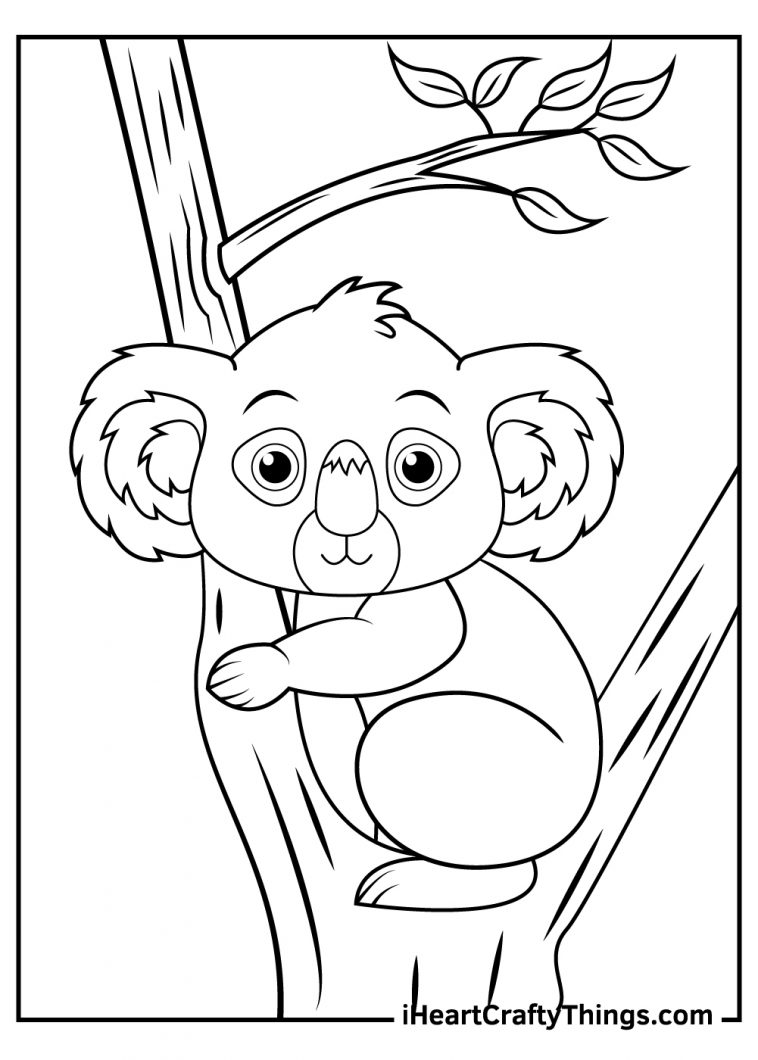 Koala Coloring Printable Page