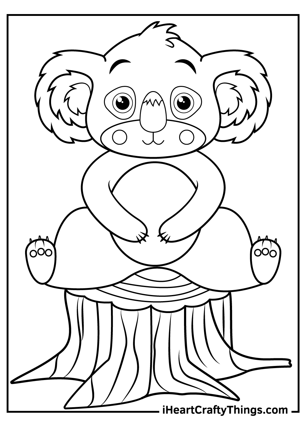 koala coloring pages for kids