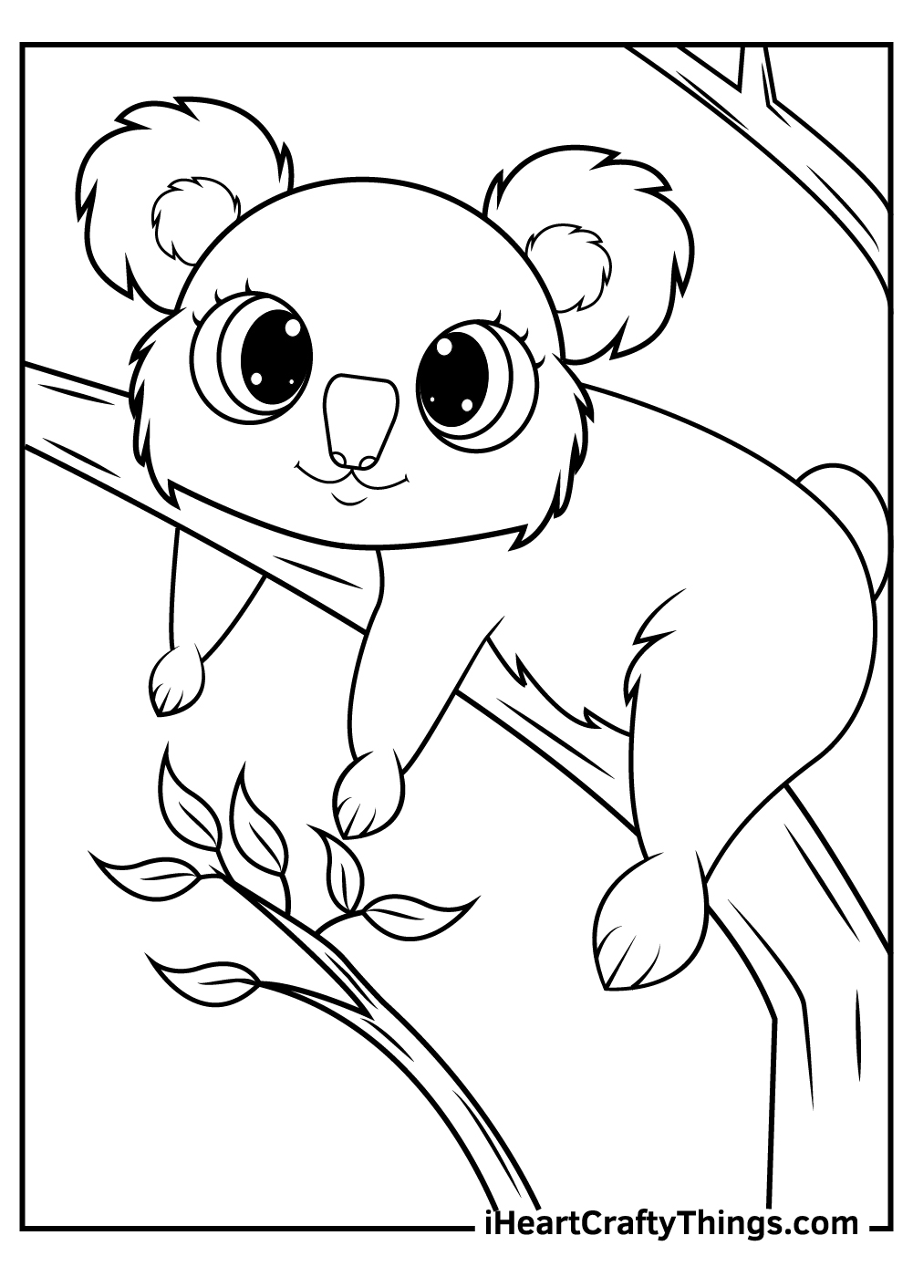 adorable koalas coloring pages for kids