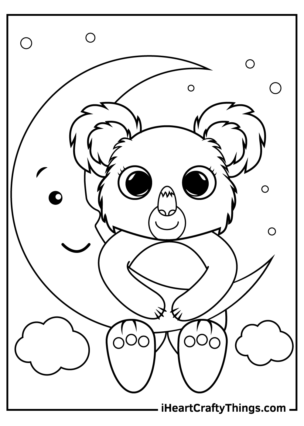 amazing baby koalas free coloring pages