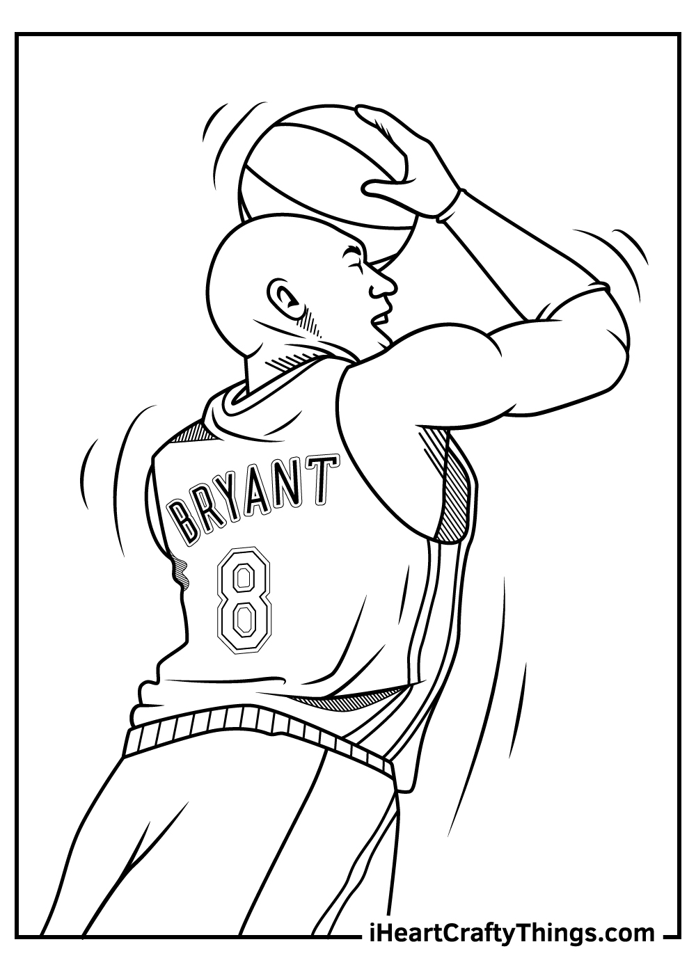 Kobe Bryant Coloring Pages Printable