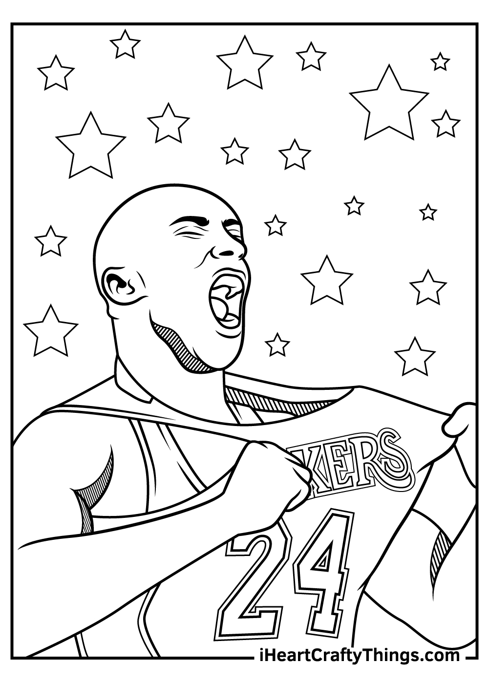 Printable Kobe Bryant Coloring Pages Updated 20