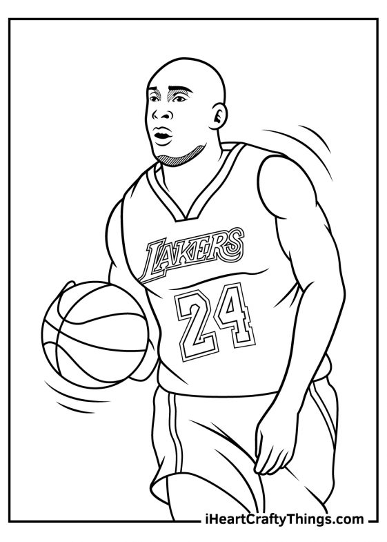 Kobe Bryant Coloring Pages (100% Free Printables)